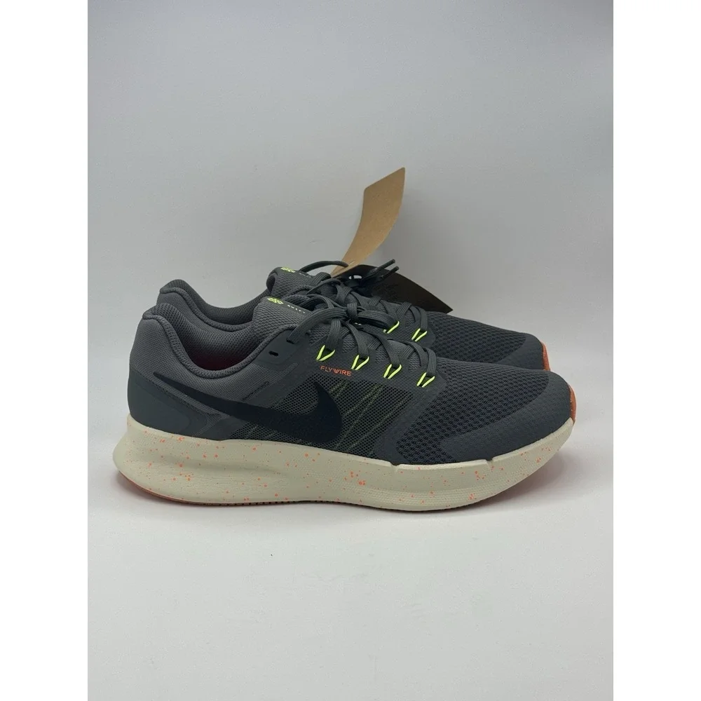 Nike Run Swift 3 Mens Running Shoes Iron Grey-Orange HV5226-068 Size 11